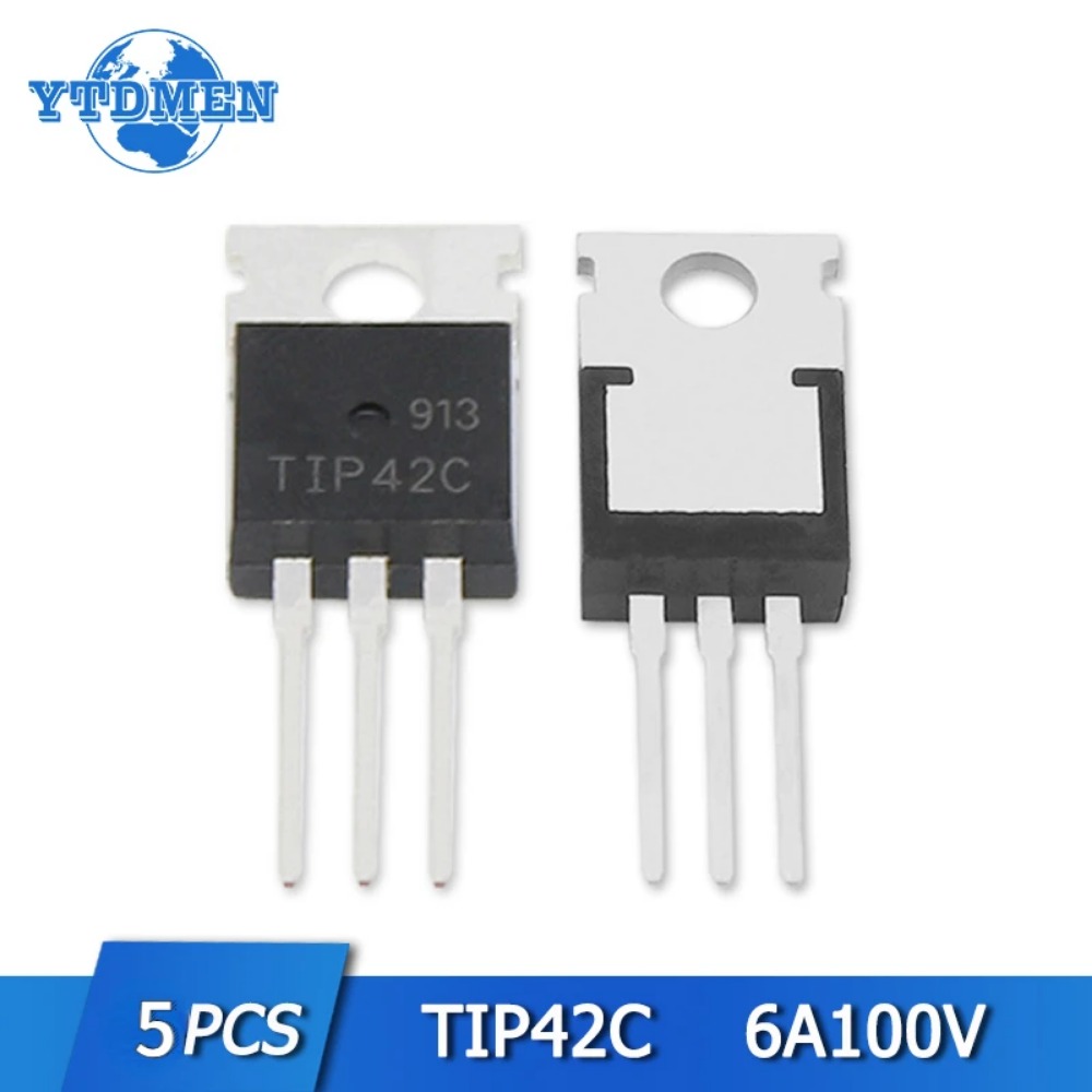 5PCS Transistor TIP41C TIP42C TO-220 100V 6A NPN Transistors New Original