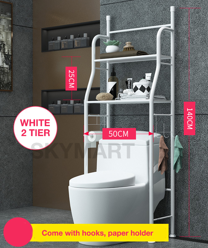 Toilet Rack Washing Machine Rack Toilet Bowl Rack Shelves Bathroom Rack