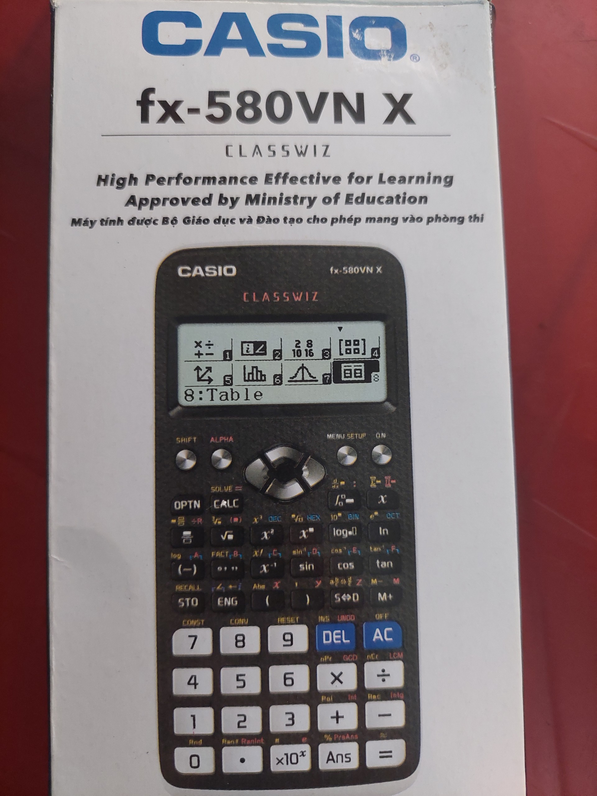 Máy Tính Học Sinh fx-580 VNX/fx-570 VN Plus