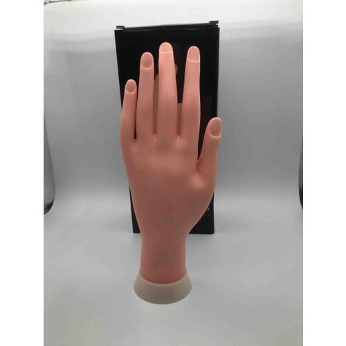bàn tay giả silicon học làm móng nail
