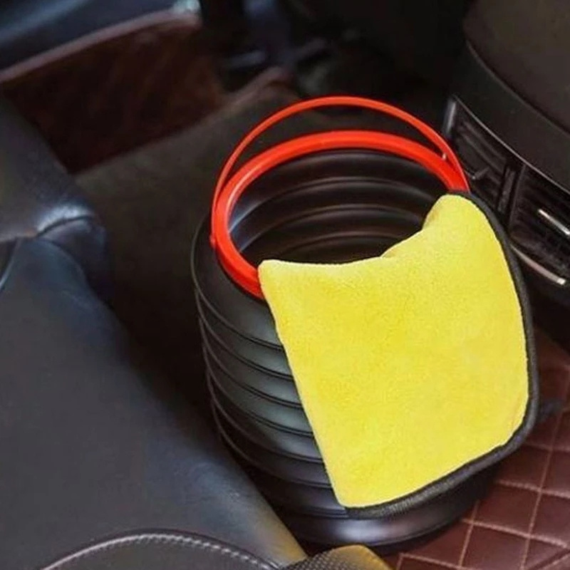4L Telescopic Trash Bin Car Organizer Rubbish Container Foldable Storage Multifunctional Waterproof Garbage Can