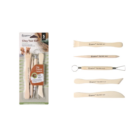 Bộ Dụng cụ Làm Đất sét Đất nặn Giorgione (5 món)