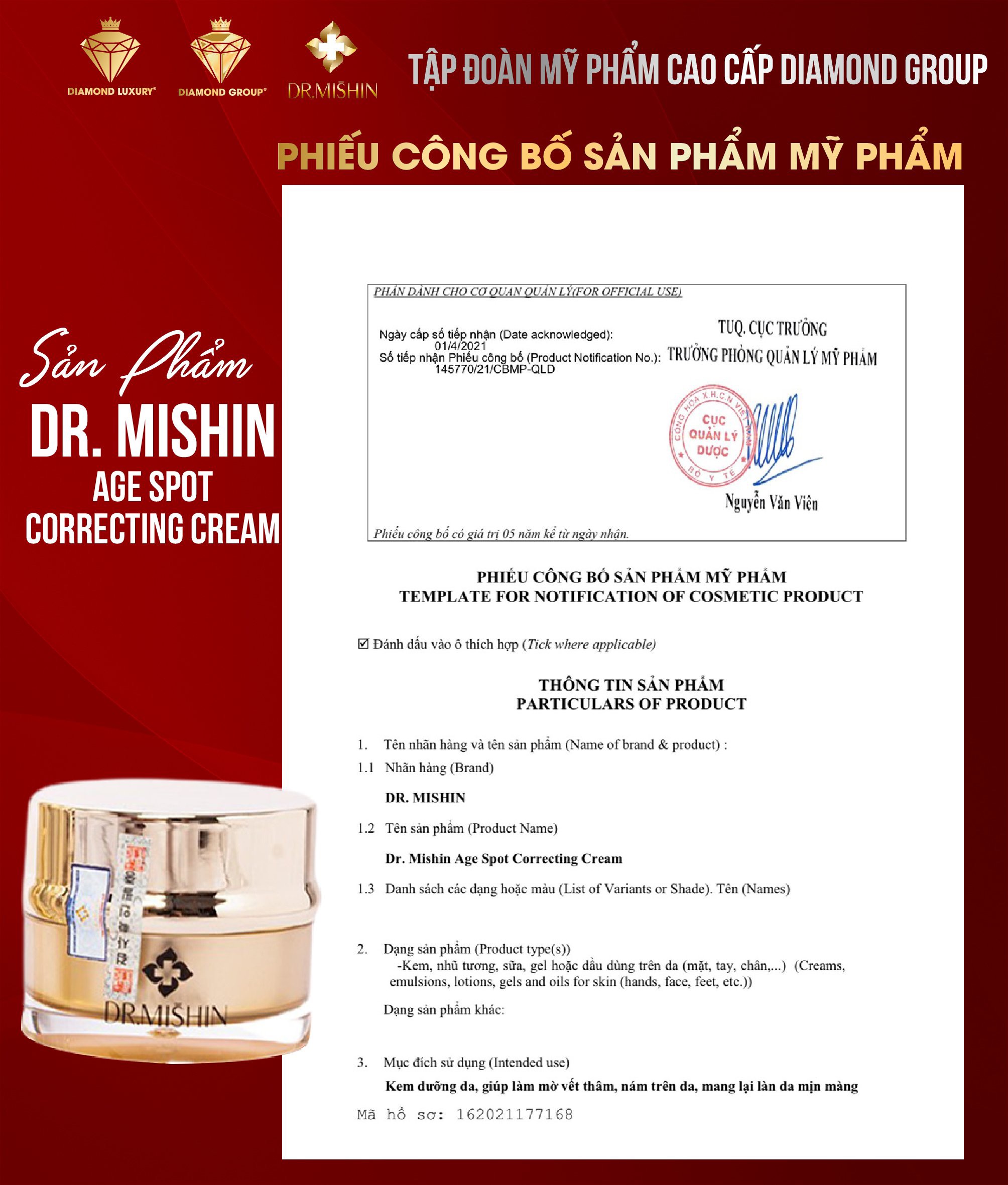 [Chính hãng] Kem chống nắng Dr Mishin