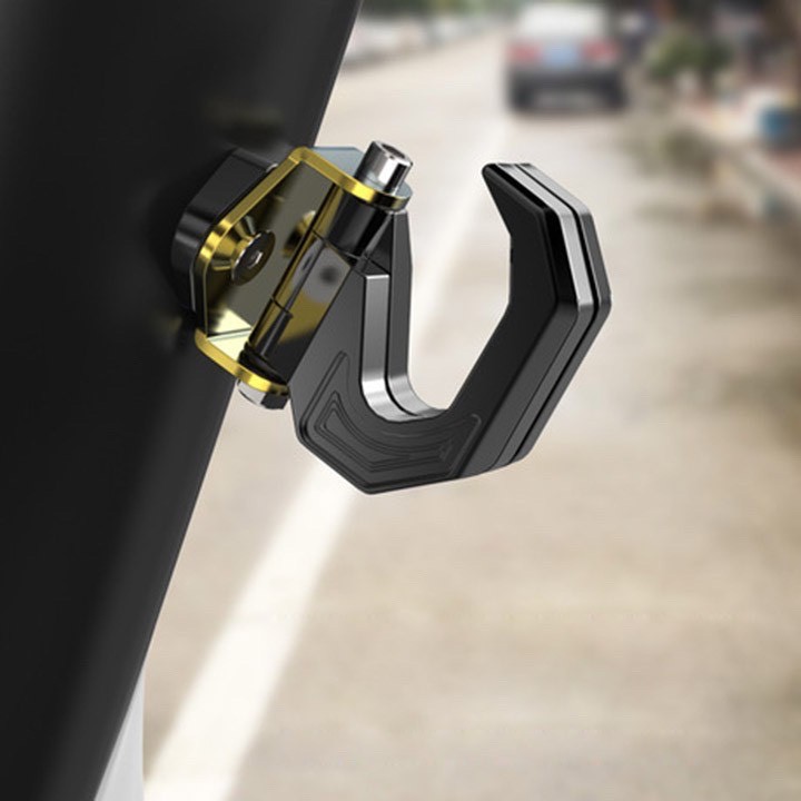 Móc Treo Đồ Xe Máy 2in1 (2 Móc Nhôm Xoay 180 độ)
