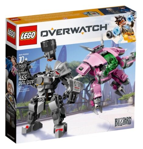 Lego® 75973 overwatch d.va & reinhardt 455pcs 10+ lego đồ chơi gạch