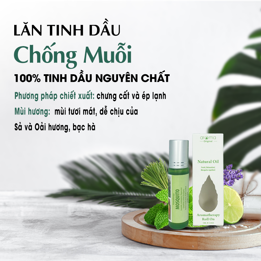 Dầu Lăn tinh dầu Chống muỗi - Mosquito Roll On