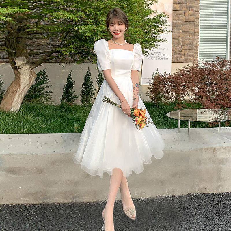 casual dress for wedding philippines Shop Casual Wedding Dress Bride Online with Best Discounts and Low Prices
