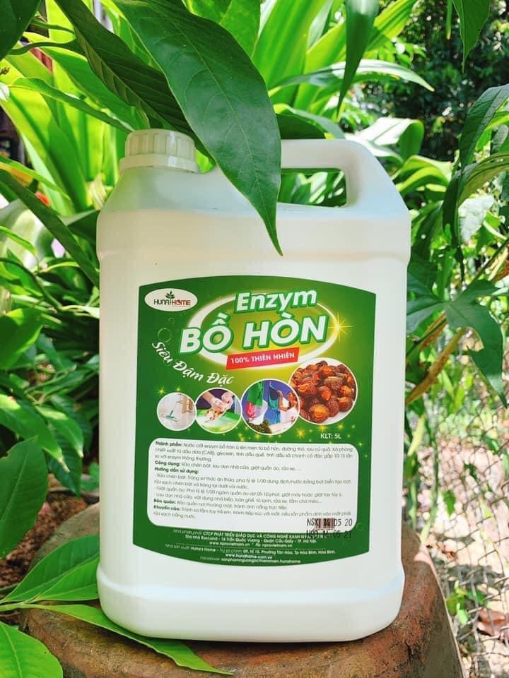 Nước rửa chén bát Enzyme bồ hòn Huna’shome can 5 lít