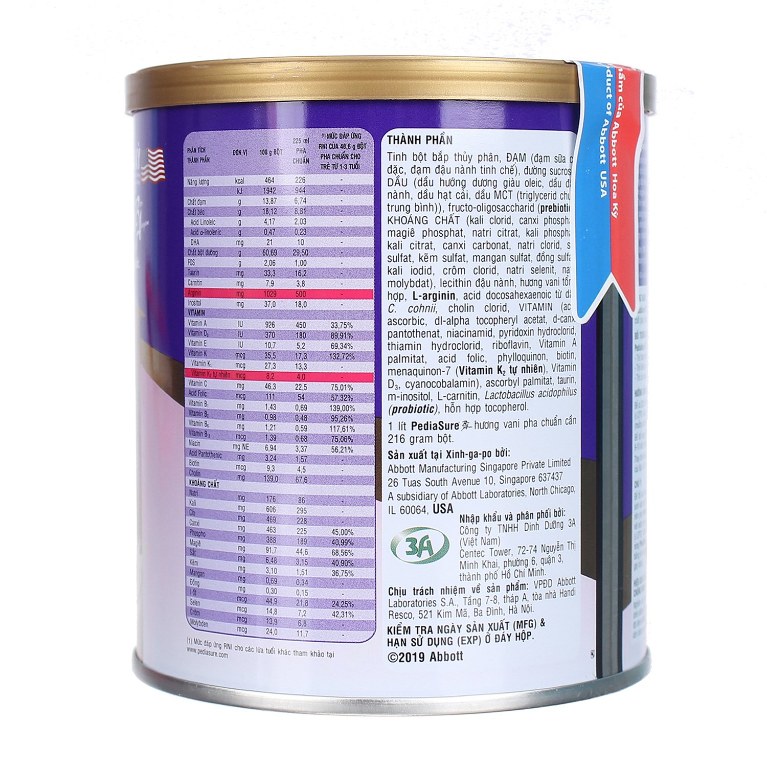 sữa PEDIASURE 400G