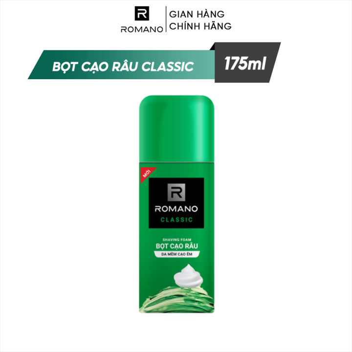 BỌT CẠO RÂU ROMANO CLASSIC/FORCE 175ml
