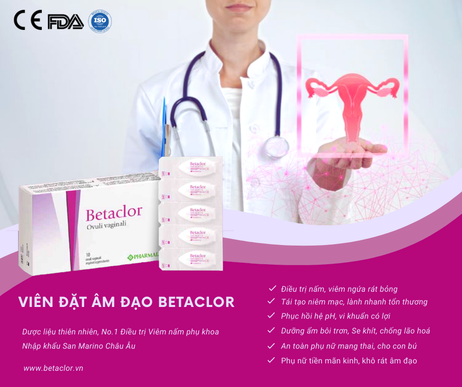 Viên phụ khoa Betaclor nhập khẩu Ý