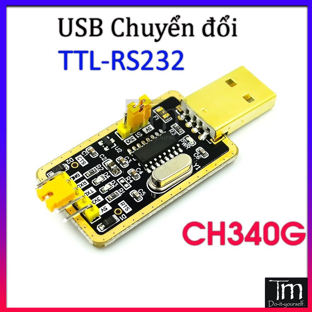 Usb chuyển đổi tín hiệu ttl - rs232 uart ch340g tốc độ cao