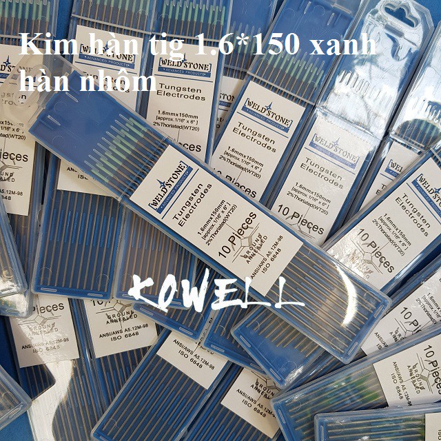 1 cây kim hàn tig inox , nhôm 1.6-2.0-2.4-3.2 que hàn tig