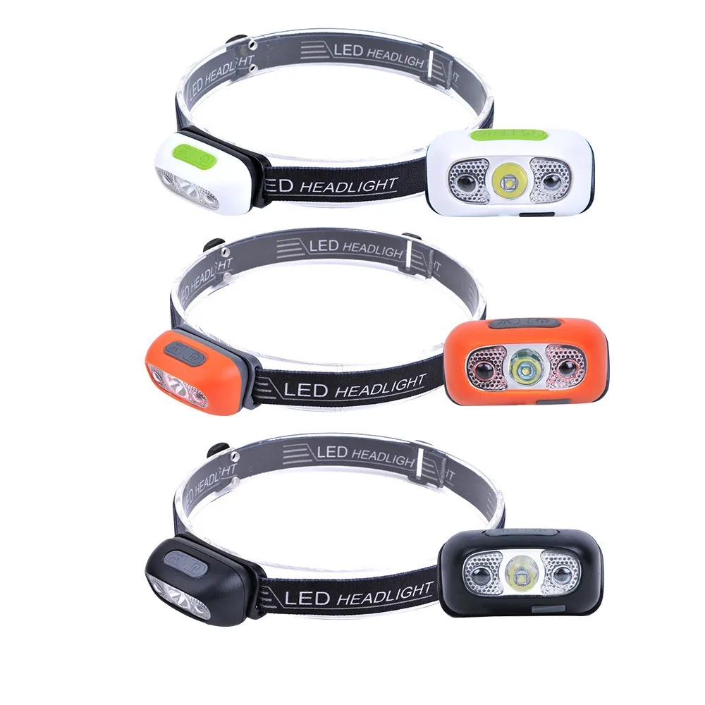 Mini Strong Induction LED Headlights USB Rechargeable Outdoor Waterproof Camping COB Flashlight Headlights
