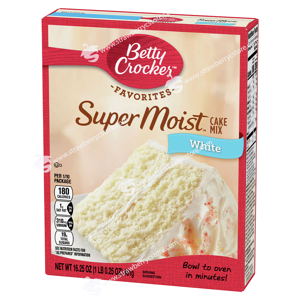 Bột làm bánh pha sẵn betty crocker super moist cake mix, hộp 432g 15.25 oz. - ảnh sản phẩm 9
