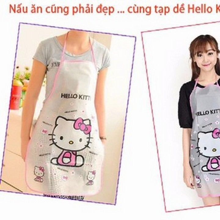 Tạp dề nấu bếp cute không thấm nước