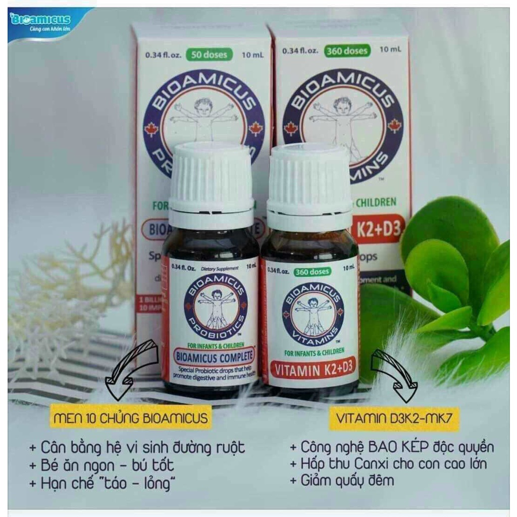 Men vi sinh 10 chủng BioAmicus Complete 10ml