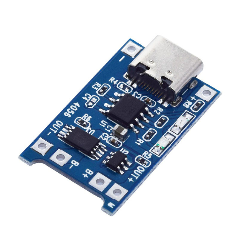 Type-C USB 5V 1A 18650 TP4056 Lithium Battery Charger Module Charging Board with Protection Dual Functions