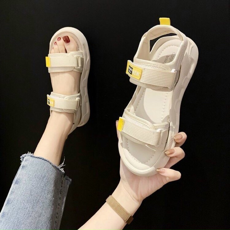 Dép quai hậu nữ, dép sandal quai ngang basic học sinh