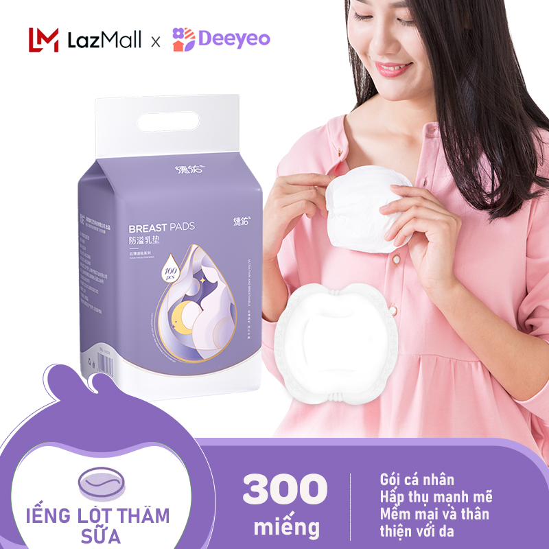 Deeyeo 3 gói Miếng lót thấm sữa chống tràn sữa dùng một lần dành cho các thumbnail