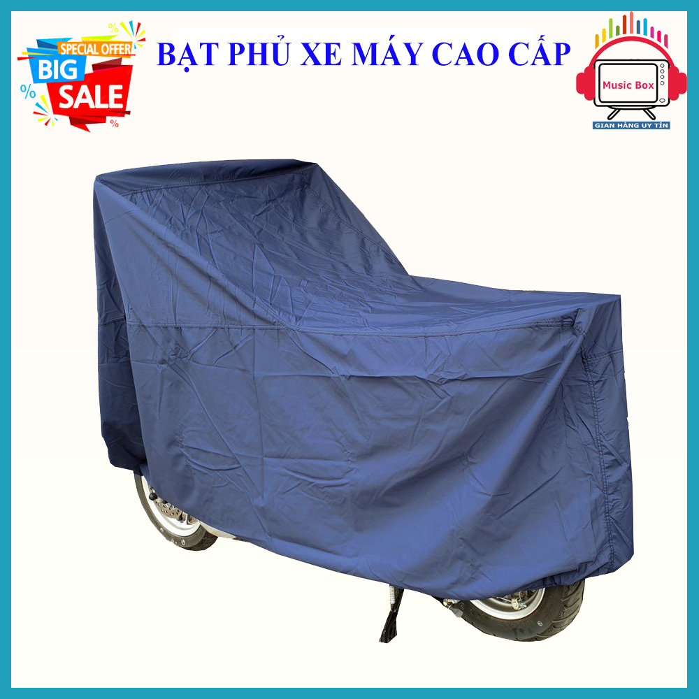 Bạt phủ xe máy vải dù cao cấp, bạt trùm xe, áo trùm xe, bạt phủ xe máy, chống nắng mưa chống nước cao cấp, vừa với mọi loại xe, bh uy tín 1 đổi 1.