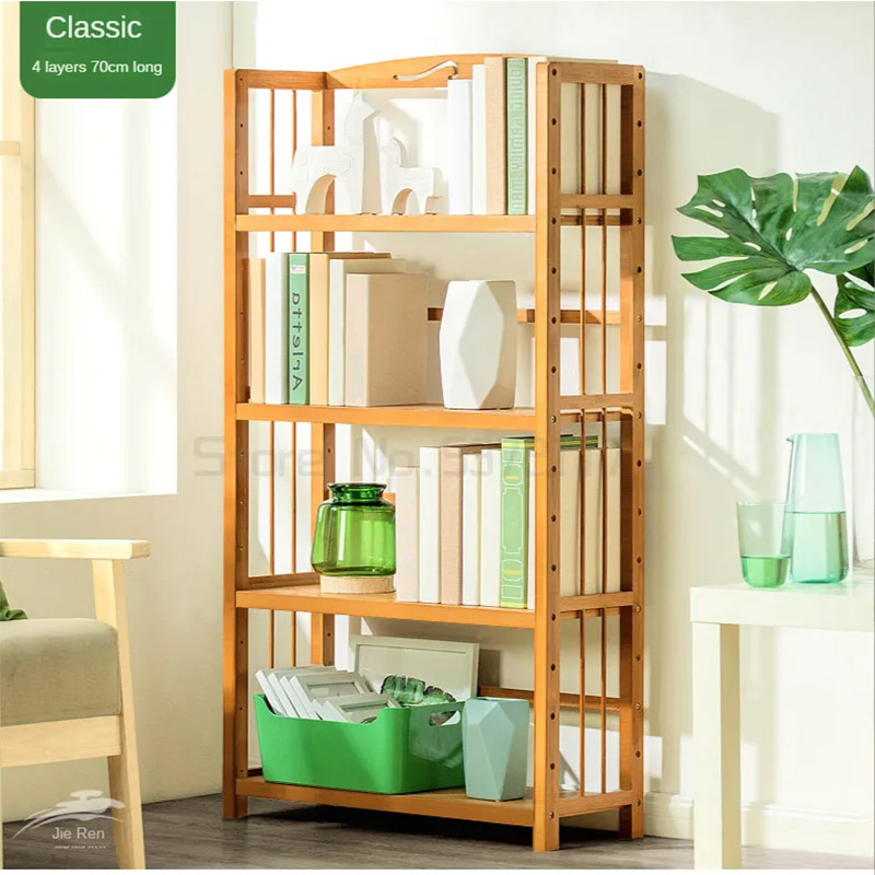 NFA Simple bookshelves, bookcases, floor partitions, storage shelves, solid wood multi-storey desktop dormitories, children, student combination cabinets