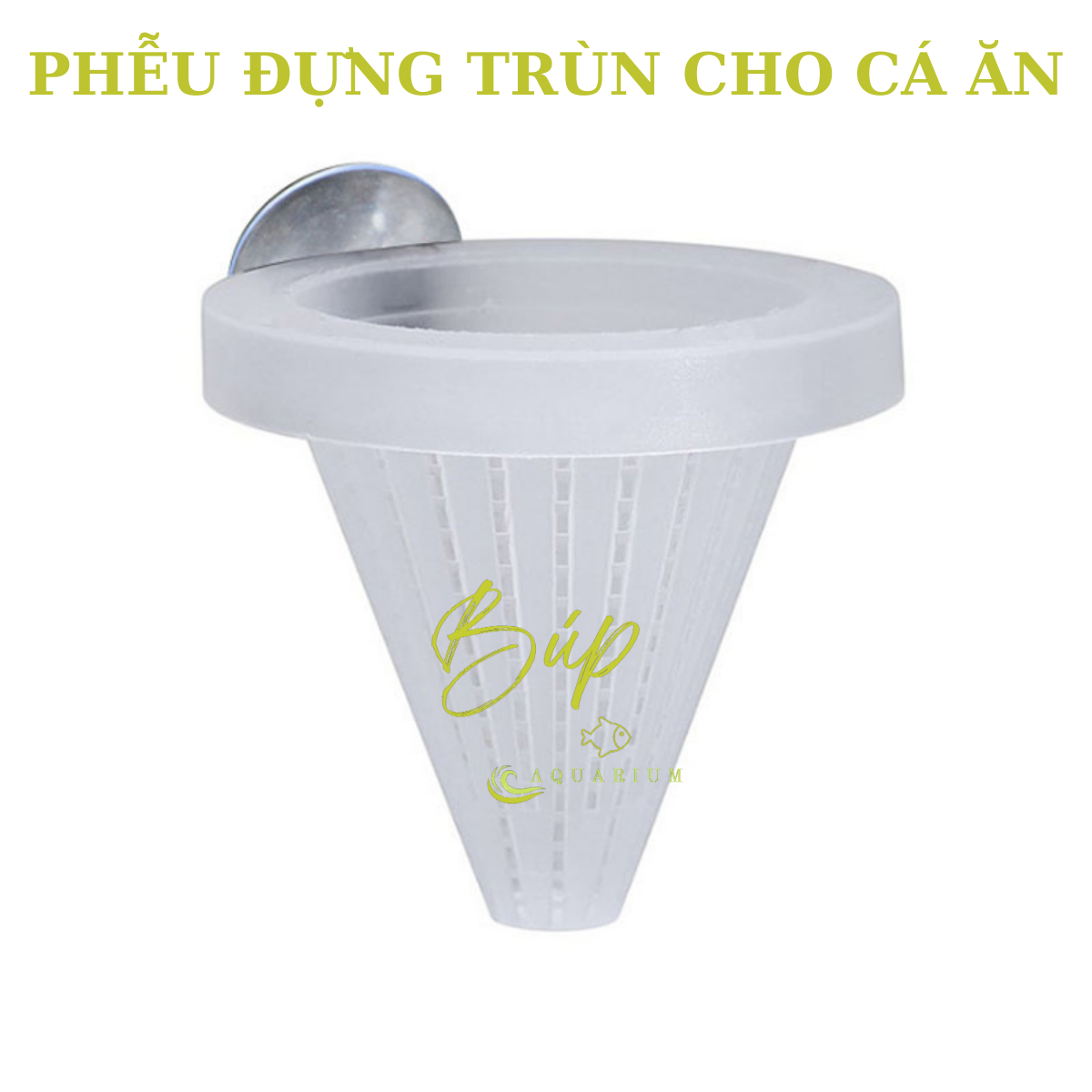 Phễu, rổ đựng trùn chỉ, thức ăn cho cá cảnh thủy sinh