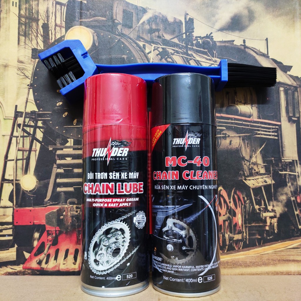 Chai dưỡng sên bôi trơn Thunder Chain Lube 400ml