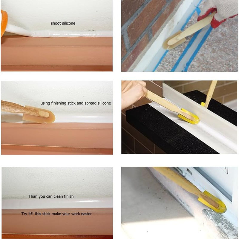 Exterior wall scraper, glass glue squeegee board, trimming clear, silicone spatula scraper blade, scraper blade, plaster, glue caulking tool set