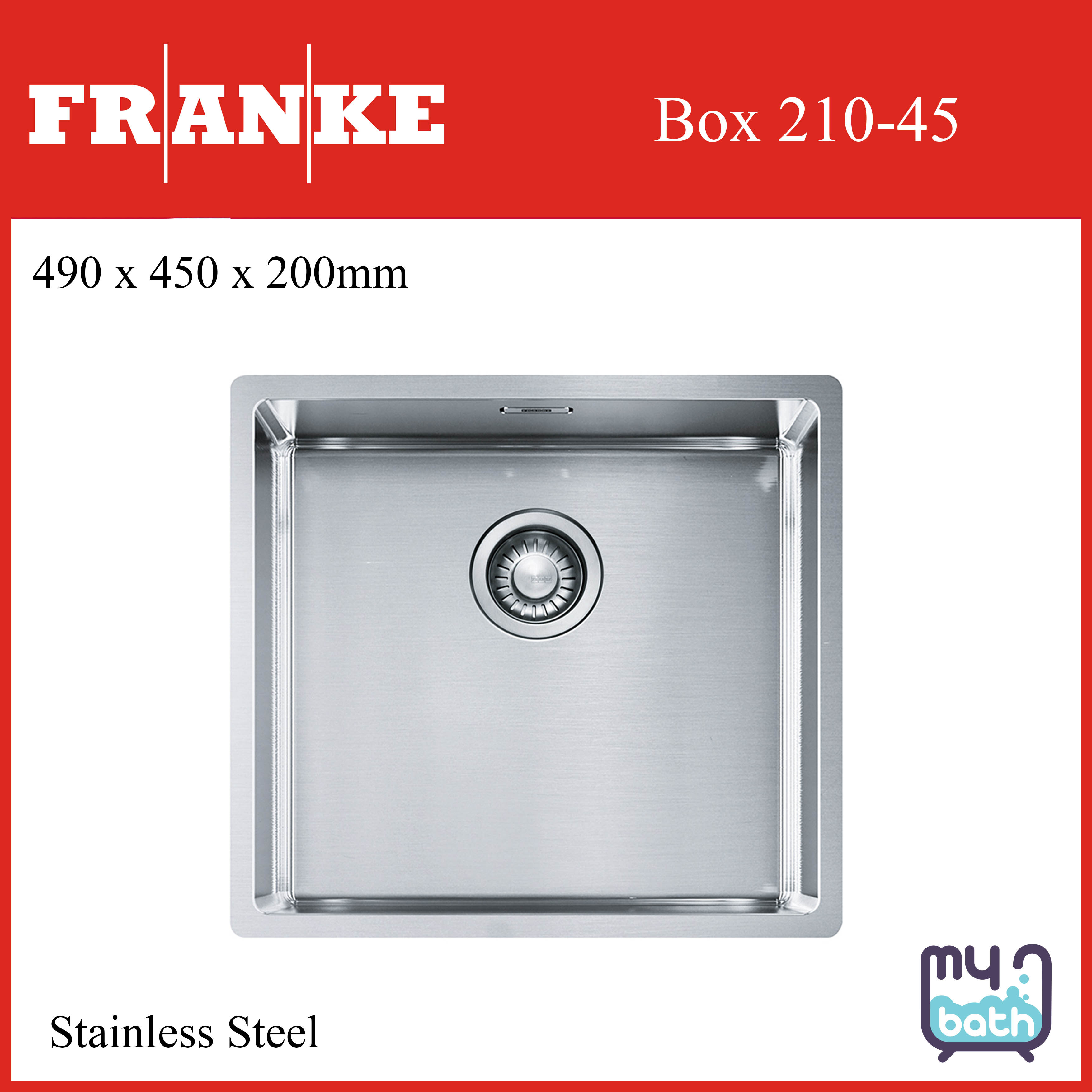 Franke Box 210 45 Stainless Steel Sink Lazada 4272