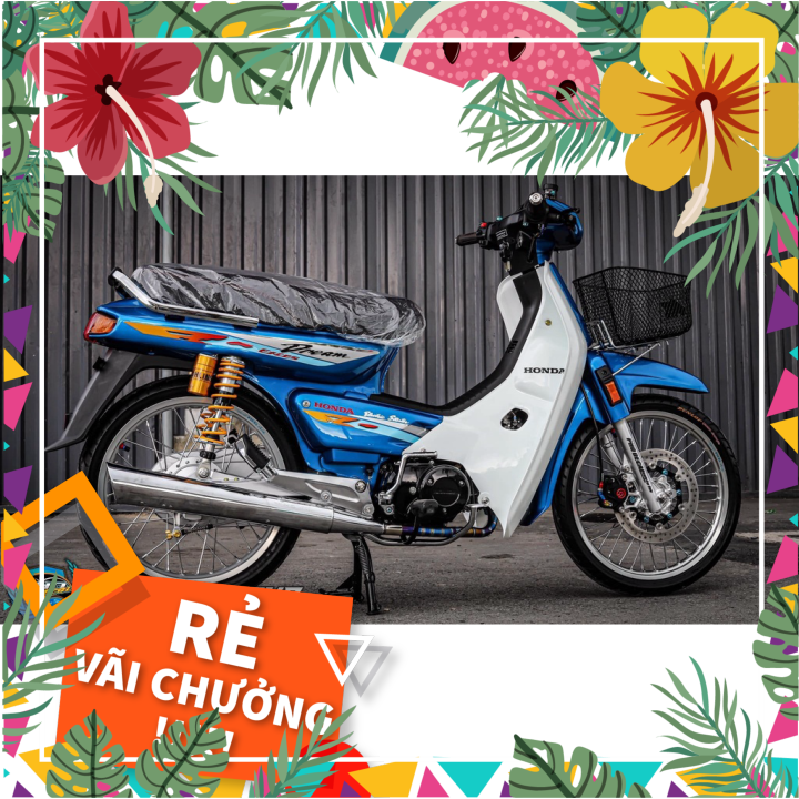 Tem rời dán xe dream lùn mẫu xanh ngọc
