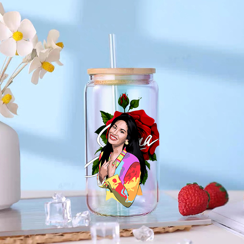 3d%20Dtf%20Transfers%2016oz%20Cup%20Wrap%20Selena%20Star%20Printed%20For%20Diy%20Glass%20Ceramic%20Metal%20Etc.%20D1310%20-%20Image%202