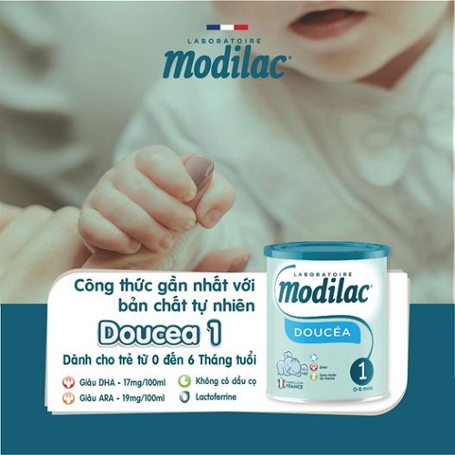 Sữa bột Modilac - chính hãng Pháp số 1 - 2 - 3 (lon 800g)