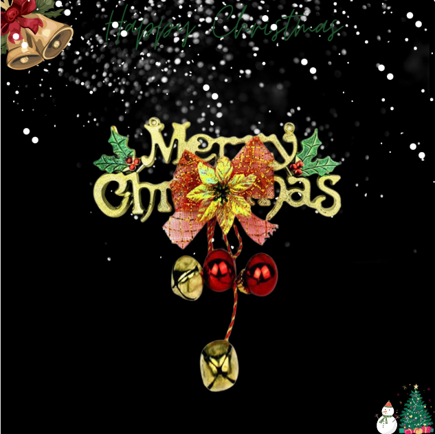 Chữ noel và lục lạc cc06 trang trí noel giáng sinh