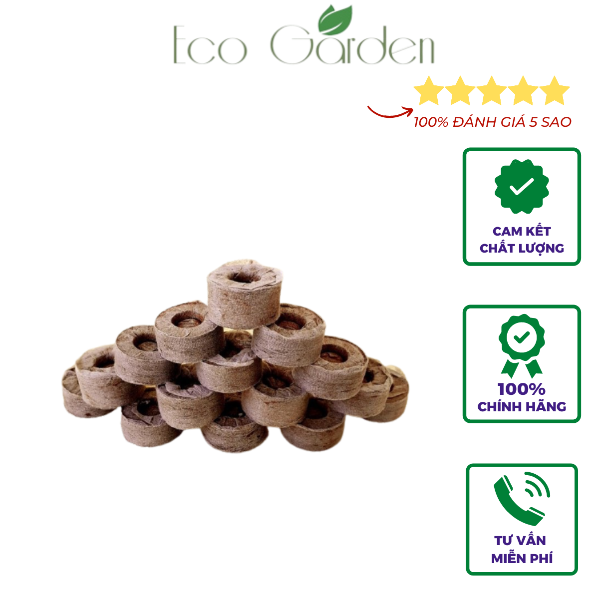 Combo 105 Viên nén xơ dừa, viên nén ươm hạt