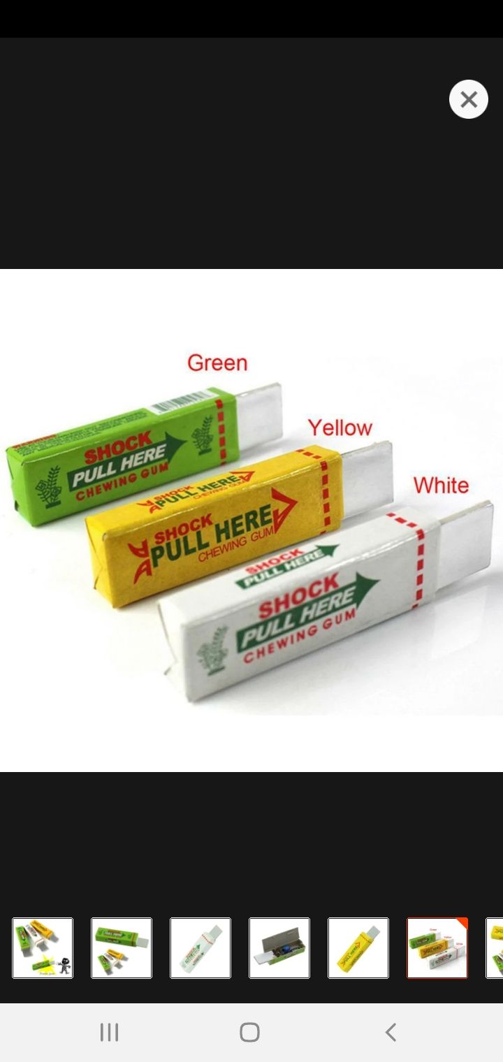 Funny Elecktric Shocking Shock Chewing Gum Mud Tricks Joke toy Gadget-1 Piece.