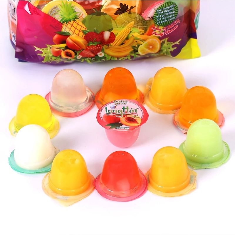 Thạch Rau Câu Long Hải Đủ Vị ( Gói 910g &416g)