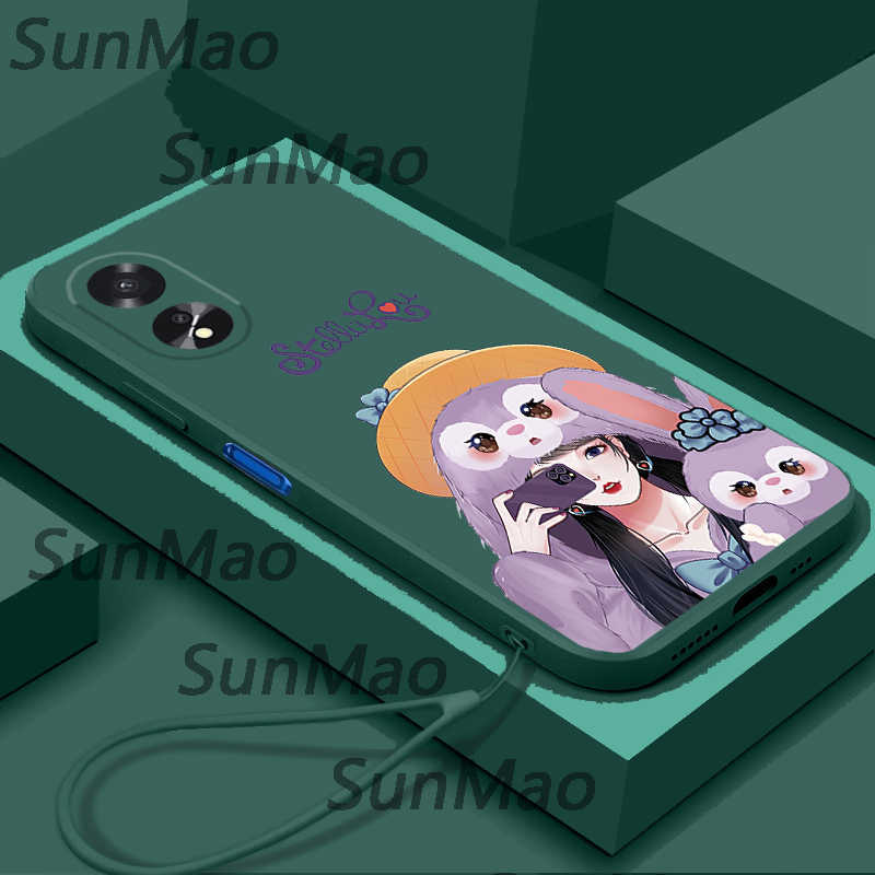 Casing oppo a38 oppo a18 phone case camera full package square protective cover cha26