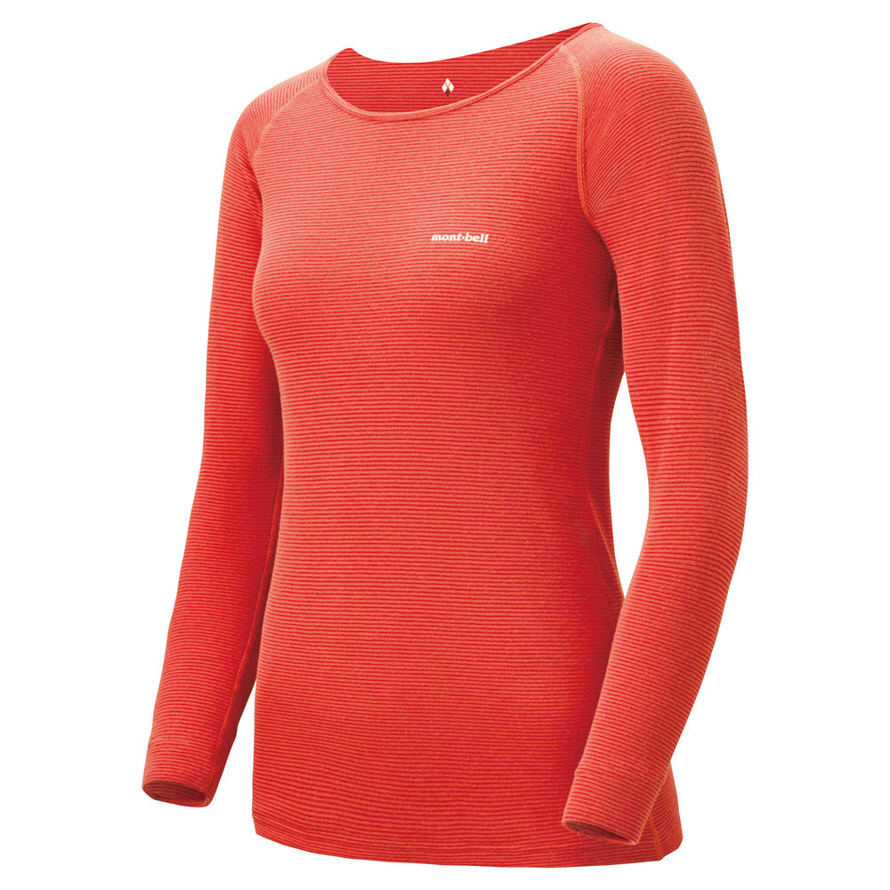Montbell Base Layer Shirt Women's ZEOLINE Middle Weight Crew