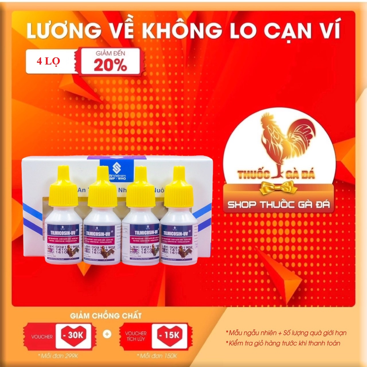 Timicosin - UV chỉ dùng trong thú y (10ml/chai)