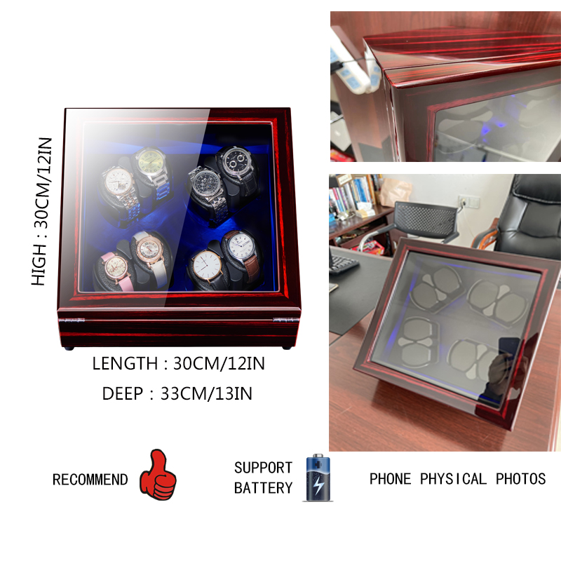 Watch Winder box for Automatic Watches Quite Japanese Motor High Quality Premium Luxury Auto
