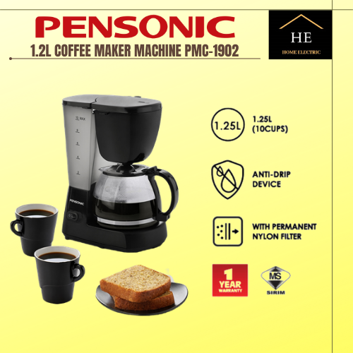 Pensonic 1.25L Household American Coffee Maker Drip Type Automatic