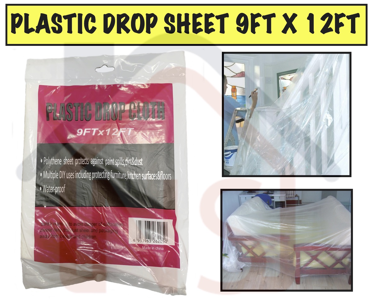 Painting Renovation Floor Drop Sheet Protector Furniture Dust Cover Canvas Cloth 