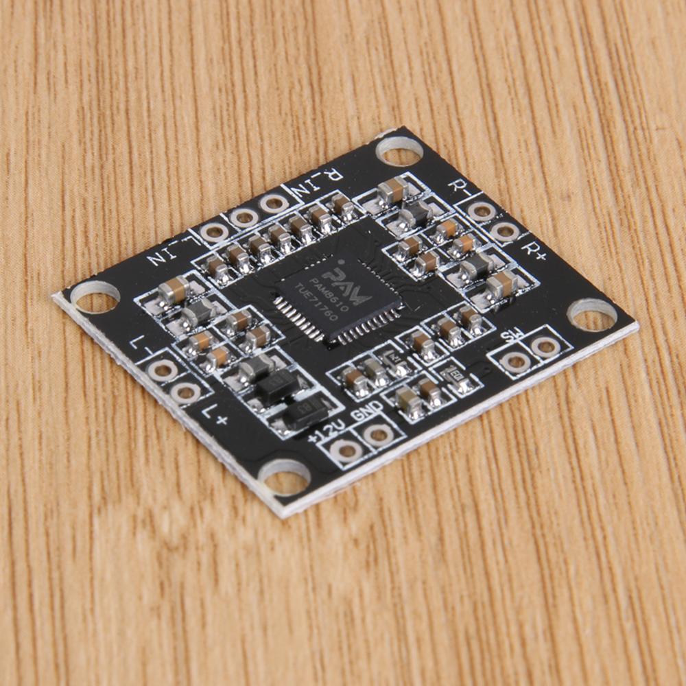 1pc pam8610 dc 12v 2 x 15w dual channel stereo class d amplifier board