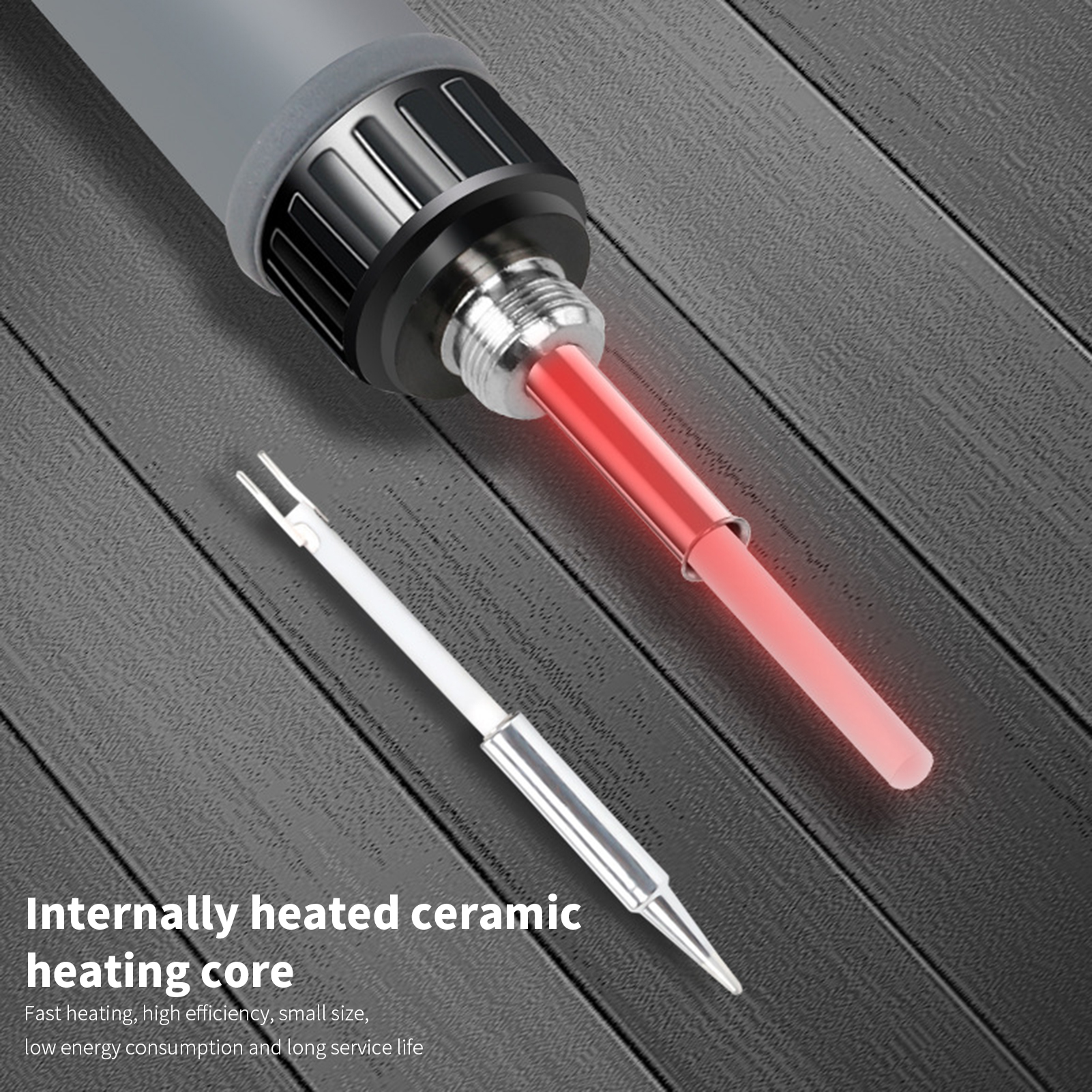 808H Digital Display Adjustable Temperature Constant Temperature Electric Soldering Iron 80W (EU)