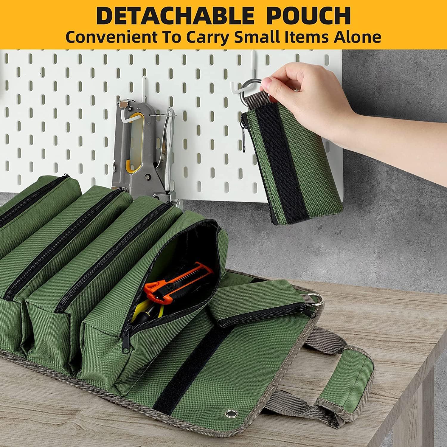 Cuộn phần cứng Bộ công cụ phong cách vườn thợ điện Túi lưu trữ mộc đa mục đích treo xe túi lưu trữ