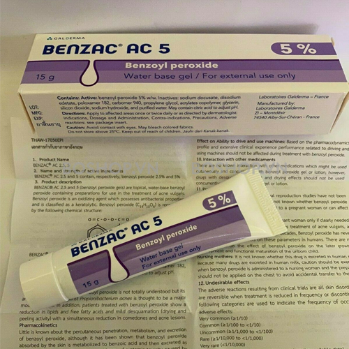 Kem Chấm Mụn Benzac AC Benzoyl Peroxide 15g