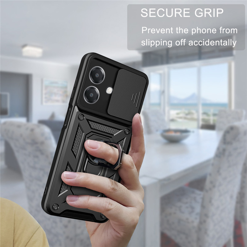 For OPPO A3X Case Armor Ring Case Cover Adsorb Car Holder Shockproof Camera Protection Cover For OPPO A3X Back cover Phone Cases. 