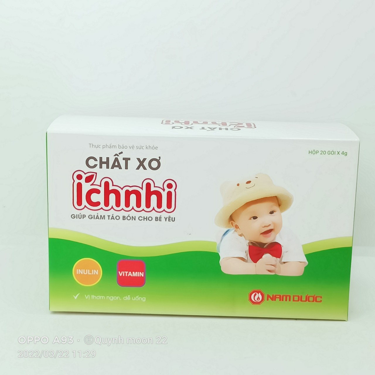 Chất Xơ Tự Nhiên Ích Nhi Chống Táo Bón 20 Gói
