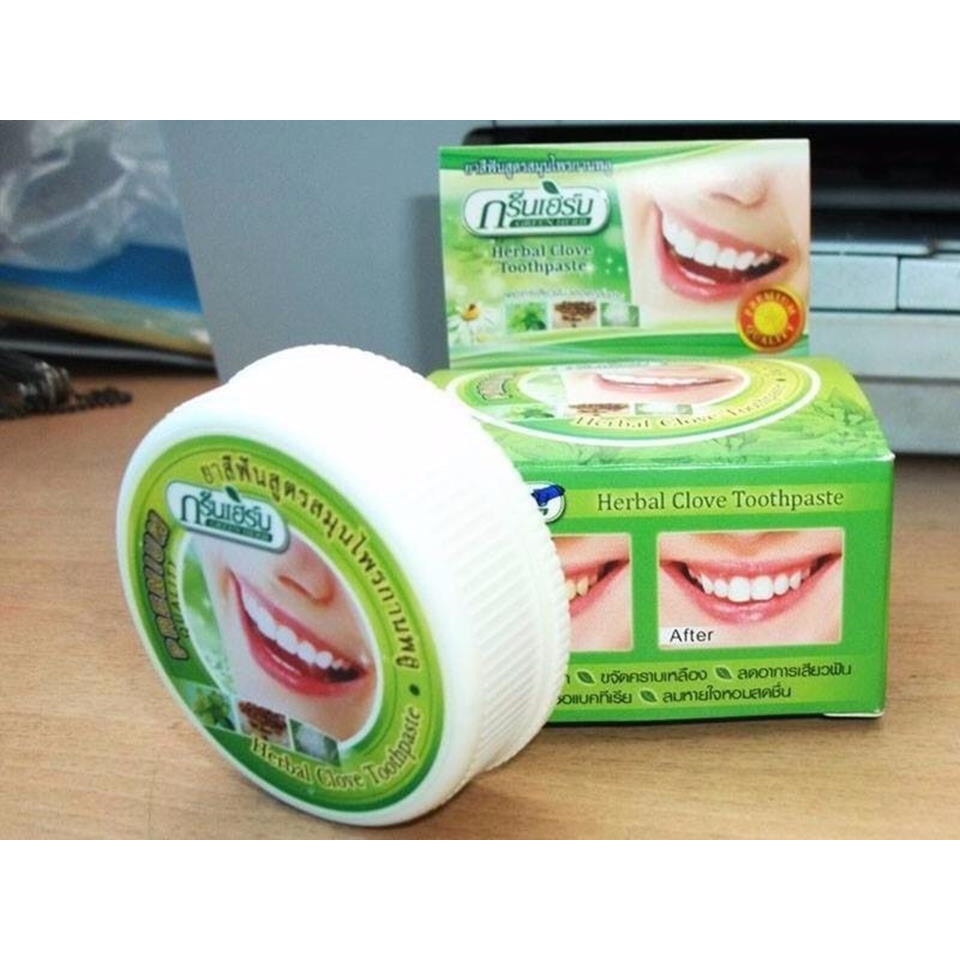 Kem Tẩy Trắng Răng Green Herb Thái Lan 25g